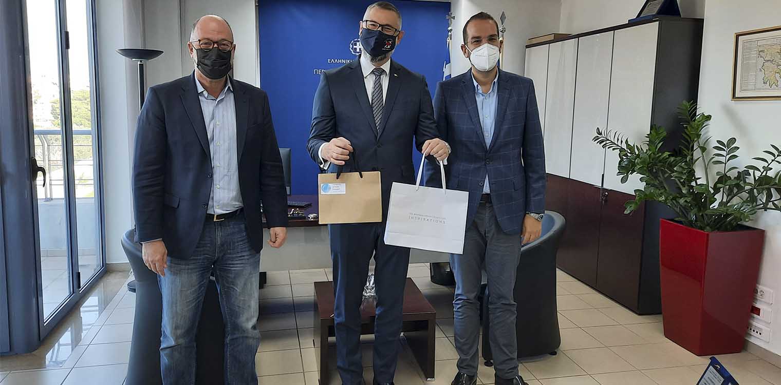 Επίσκεψη του Πρέσβη της Αυστραλίας Α. Σπύρου στον Περιφερειάρχη Δυτ. Ελλάδας Νεκτάριο Φαρμάκη