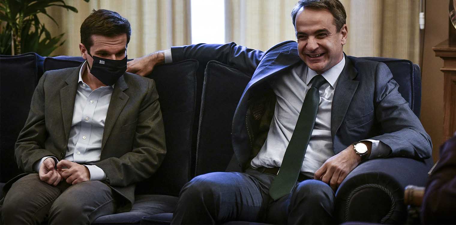 DUOday: Ο πρωθυπουργός Κυριάκος Μητσοτάκης με τον Κωνσταντίνο Ρόζη