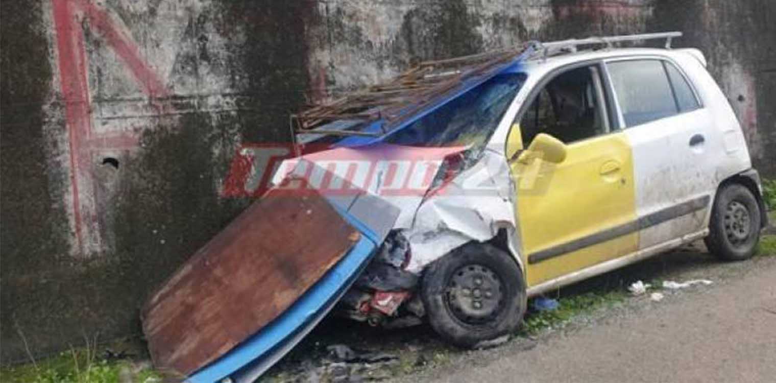 Πατρών - Πύργου: Τροχαίο με τρεις τραυματίες στο ύψος της ΒΙΠΕ