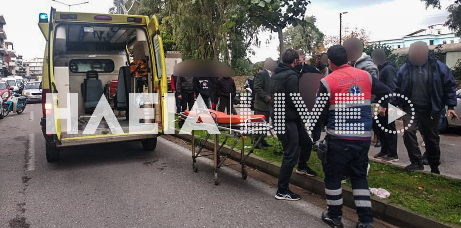 Πύργος: Σοβαρό τροχαίο στην οδό Υψηλάντους με έναν αναβάτη τραυματία