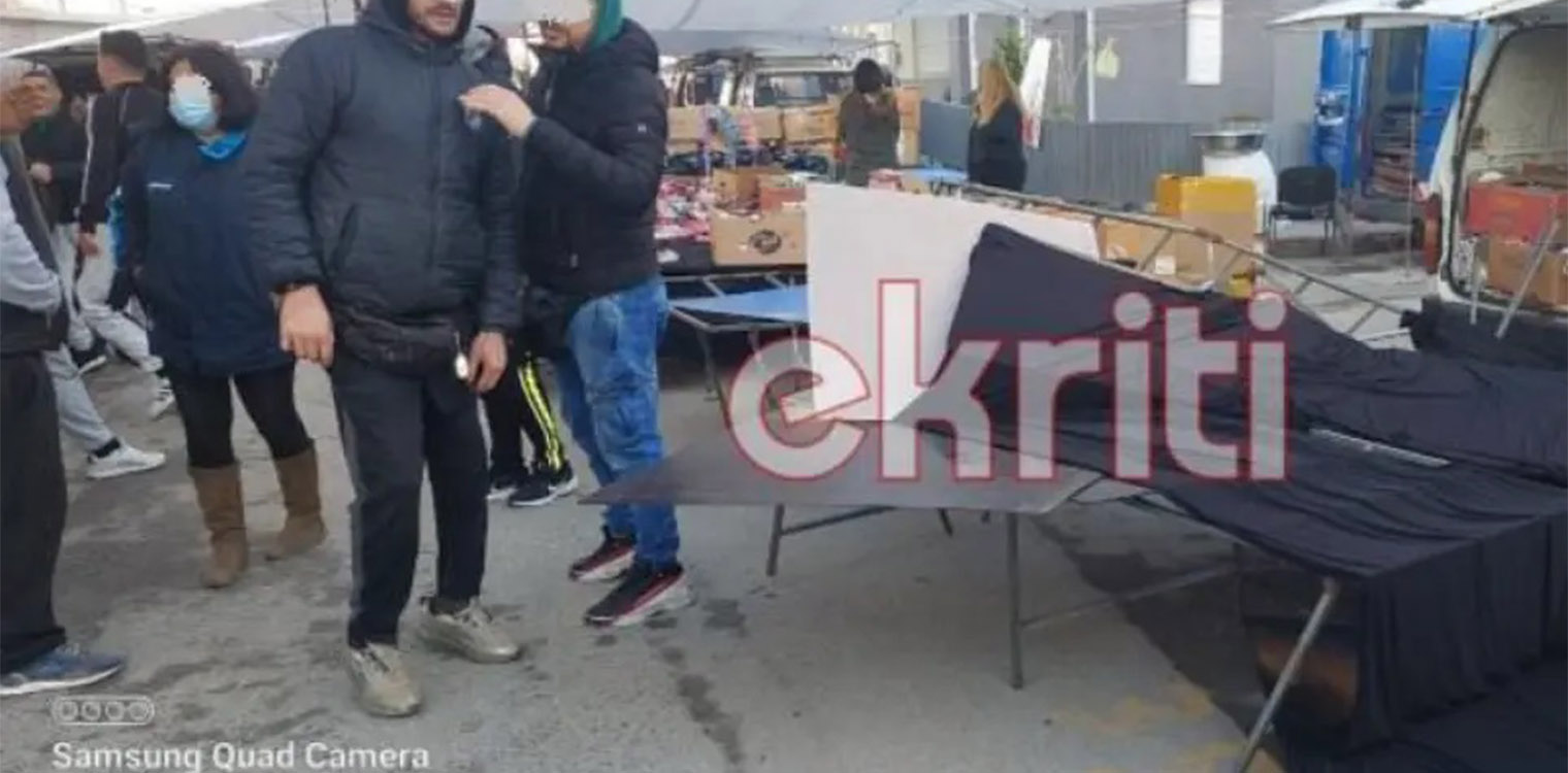 Κρήτη: Αυτοκίνητο «μπούκαρε» σε λαϊκή αγορά παρέσυρε πάγκους και μια γυναίκα
