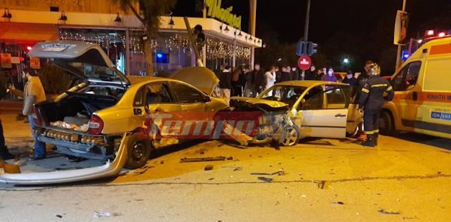 Πάτρα: Σοβαρό τροχαίο με εμπλοκή τριών αυτοκινήτων - Μία τραυματίας στο νοσοκομείο