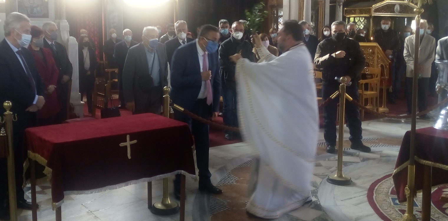 Ο Δήμαρχος Πηνειού στο Βαρθολομιό για τα Θεοφάνεια