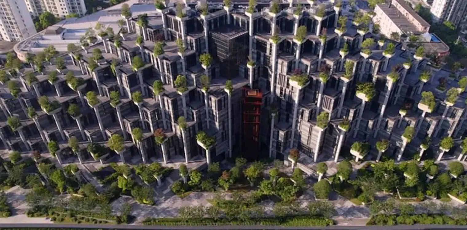 Mega project στην Κίνα: Έφτιαξαν τους νέους κρεμαστούς κήπους της Βαβυλώνας