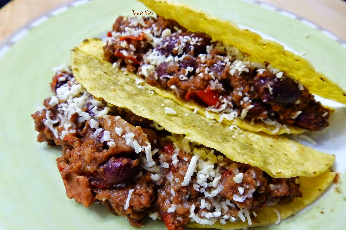 Τάκος με chili con carne