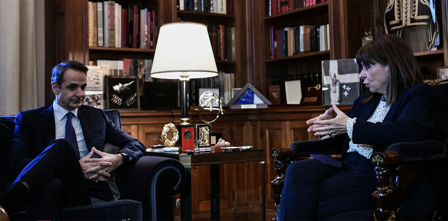 Μητσοτάκης σε Σακελλαροπούλου για τη διαχείριση της κακοκαιρίας: Μαθαίνουμε από τα λάθη μας