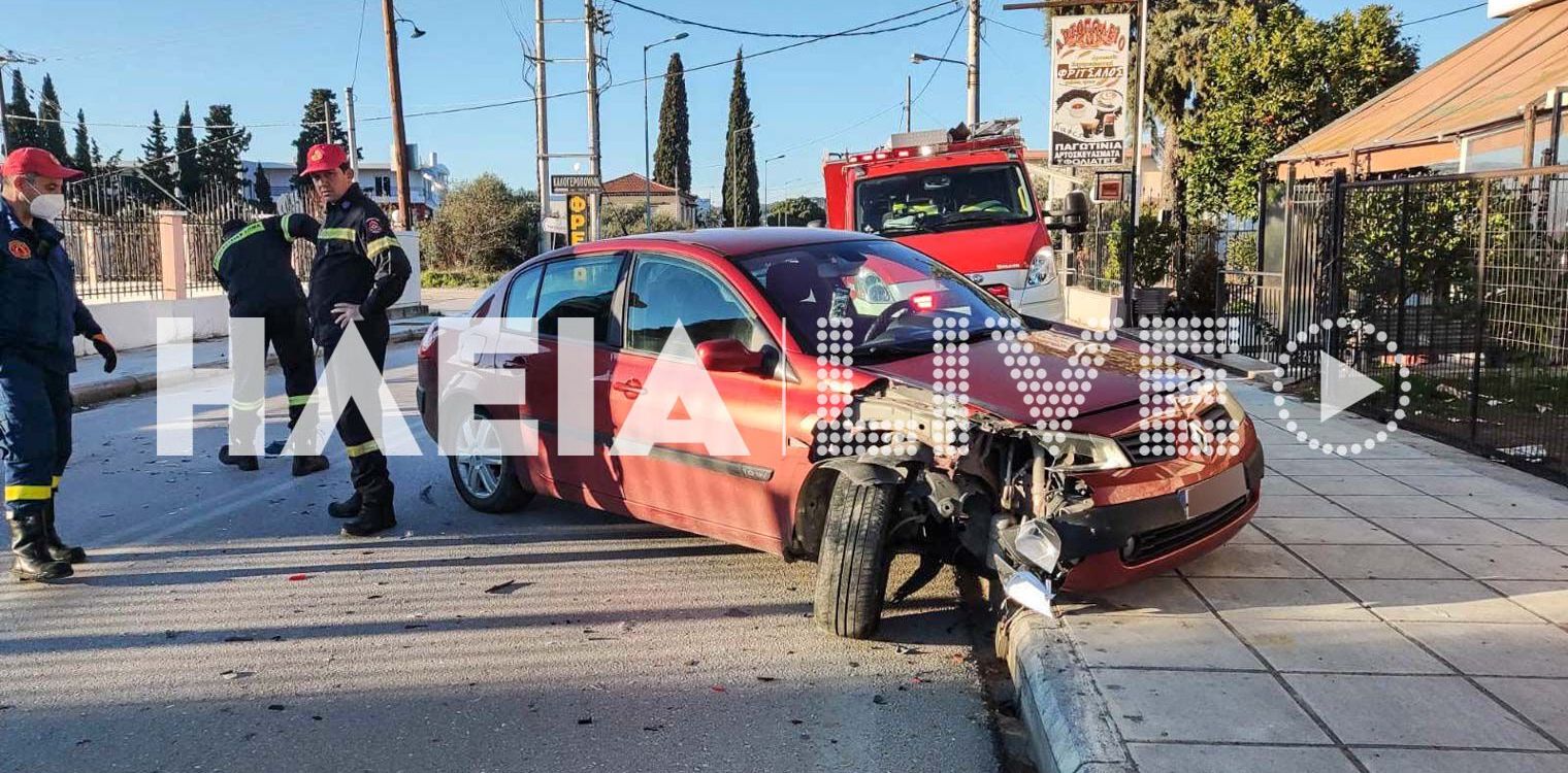 Πύργος: Ευτυχώς μόνο υλικές ζημιές σε τροχαίο στην Αγ. Γεωργίου