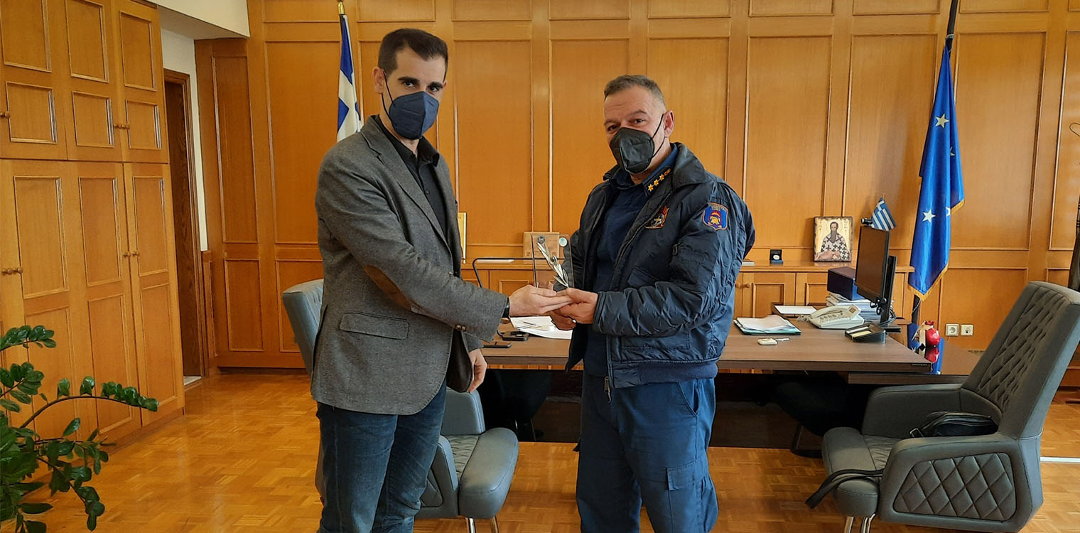 Συνάντηση Αντιπεριφερειάρχη Π.Ε Ηλείας Γιαννόπουλου με νέο Διοικητή Π.Υ Αχαΐας, Β. Σολδάτο