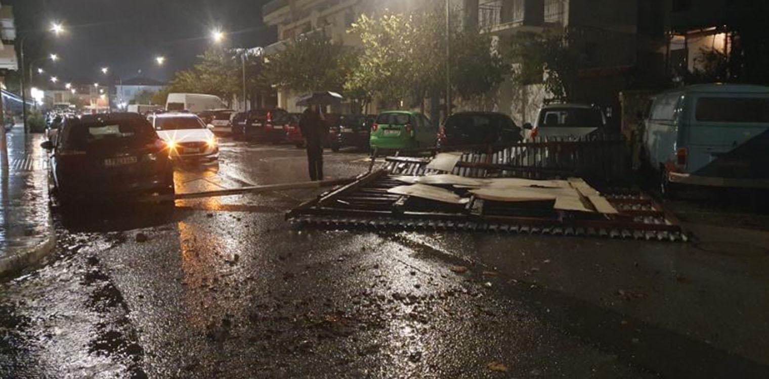 Καλαμάτα: Πτώσεις στεγάστρων - Από θαύμα δε θρηνήσαμε θύματα
