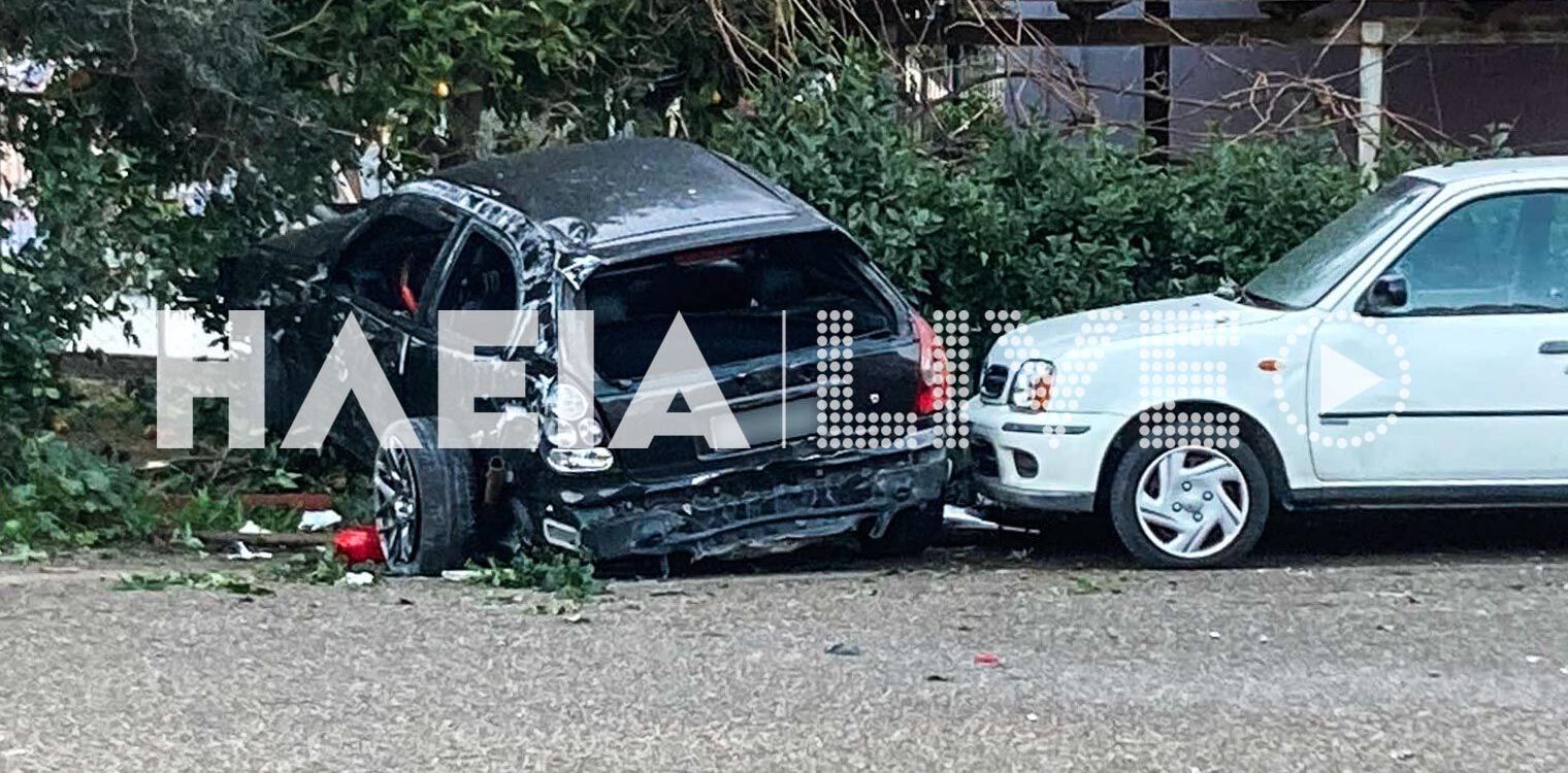 Πύργος: Τροχαίο στην Κατακόλου - Τα πήρε όλα αμπάριζα