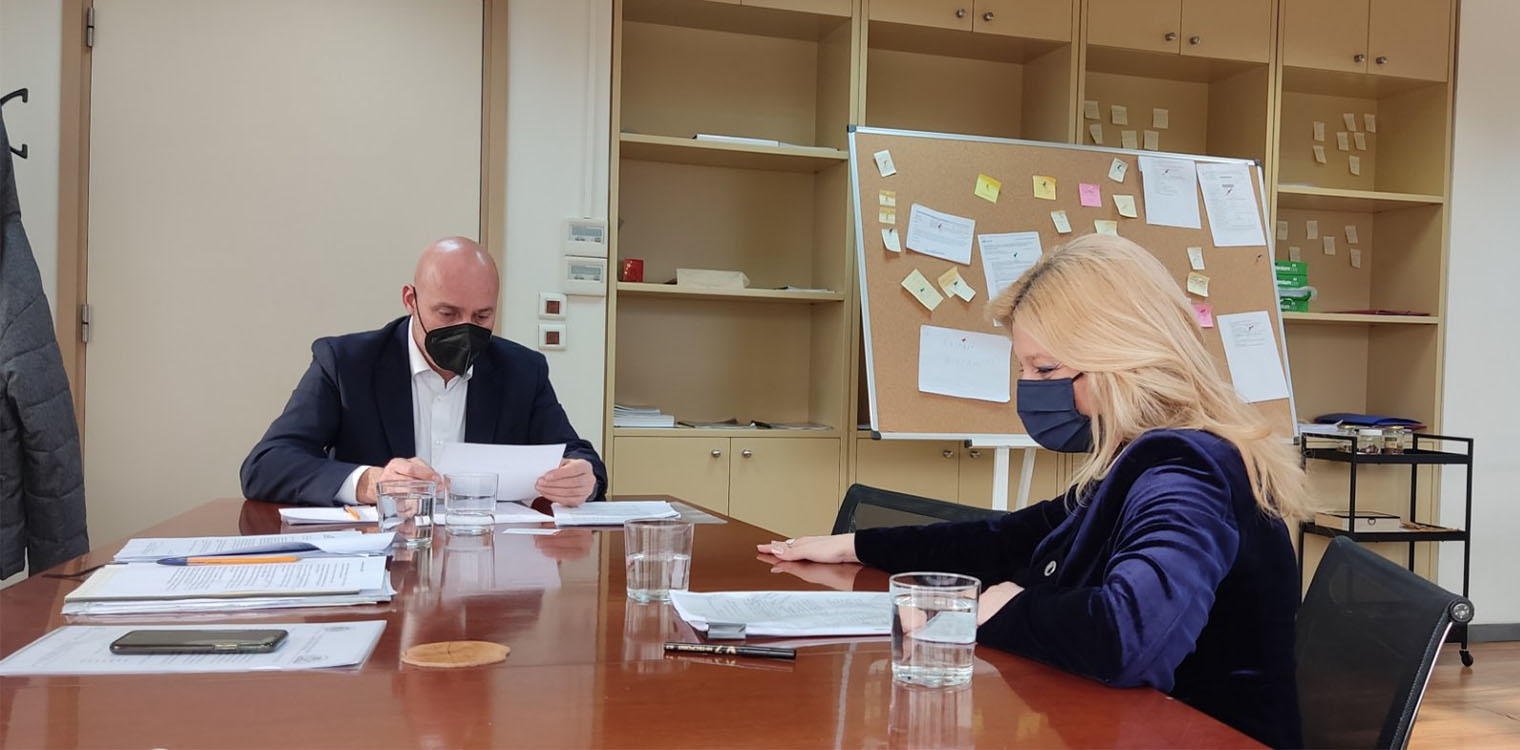 Συντονιστική συνάντηση Αυγερινοπούλου – Αμυρά ενόψει της επίσκεψης του κ. Υφυπουργού στην Ηλεία