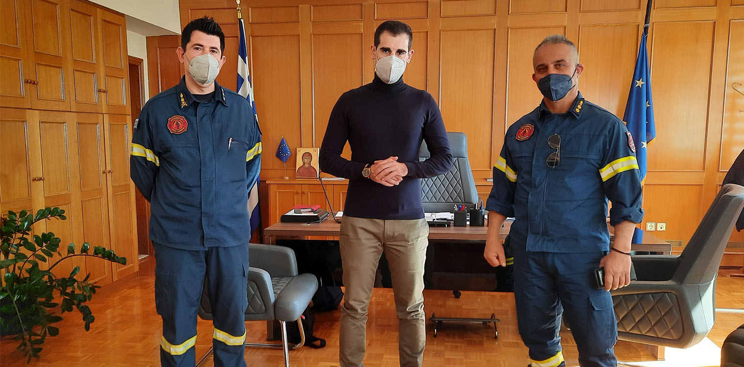 Στον Αντιπεριφερειάρχη Π.Ε Ηλείας, ο νέος Διοικητής της Π.Υ Λεχαινών, Θ. Λεβέντης