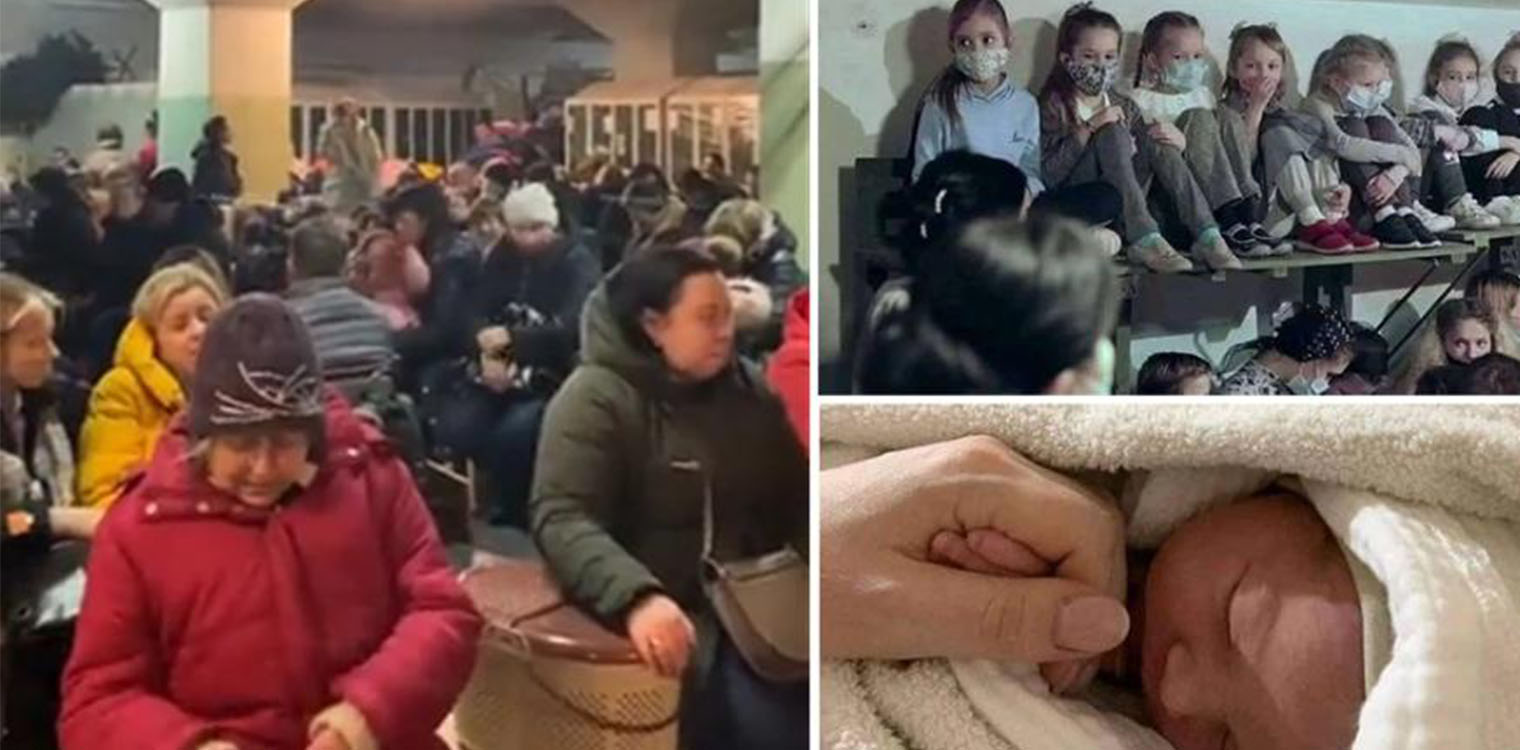 Ουκρανία: Γεννούν στα καταφύγια, τραγουδάνε τον εθνικό ύμνο - Χιλιάδες οι πρόσφυγες
