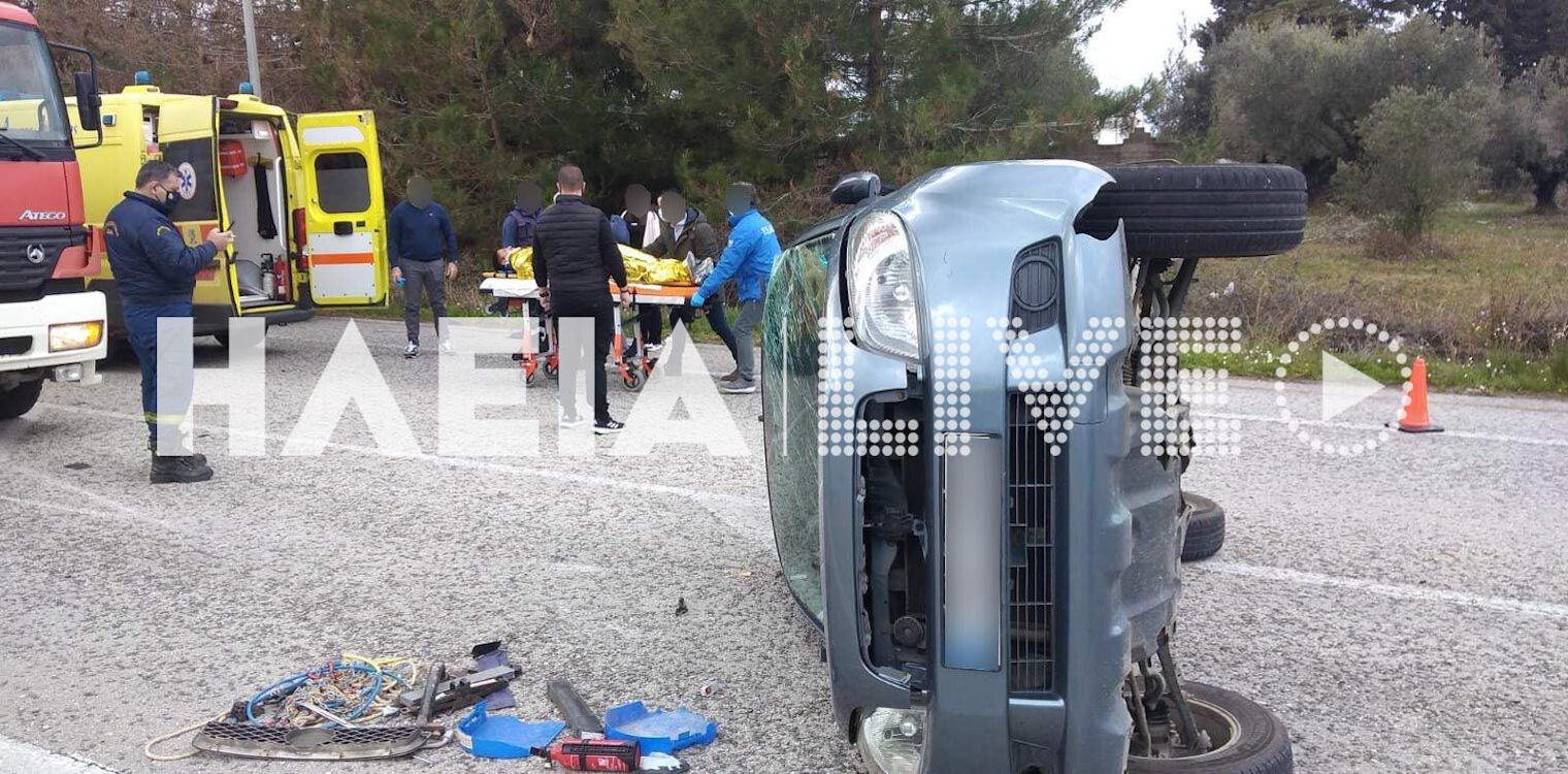 Πατρών - Πύργου: Ένας τραυματίας σε εκτροπή στη διασταύρωση Ψάρι Βάρδας