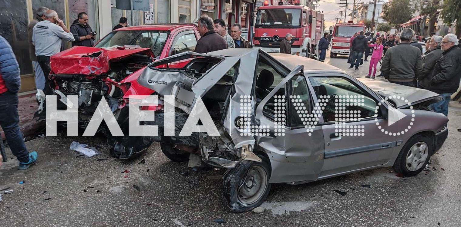 Μακελειό στο Τραγανό - Απίστευτο τροχαίο με δύο τραυματίες (photos &amp; video)