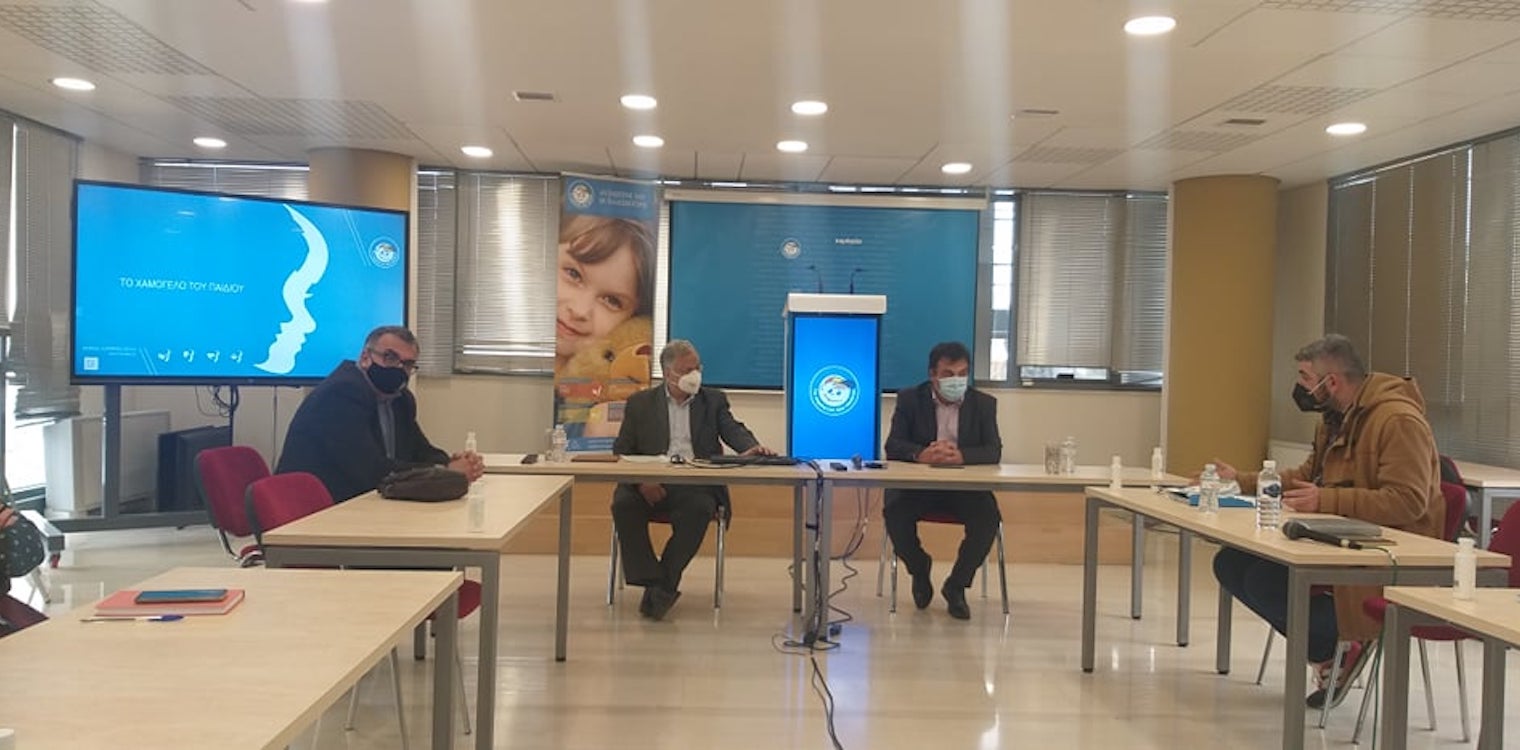 Συνάντηση δημάρχου Πύργου με τον πρόεδρο του Οργανισμού «Το Χαμόγελο του Παιδιού» Κώστα Γιαννόπουλο