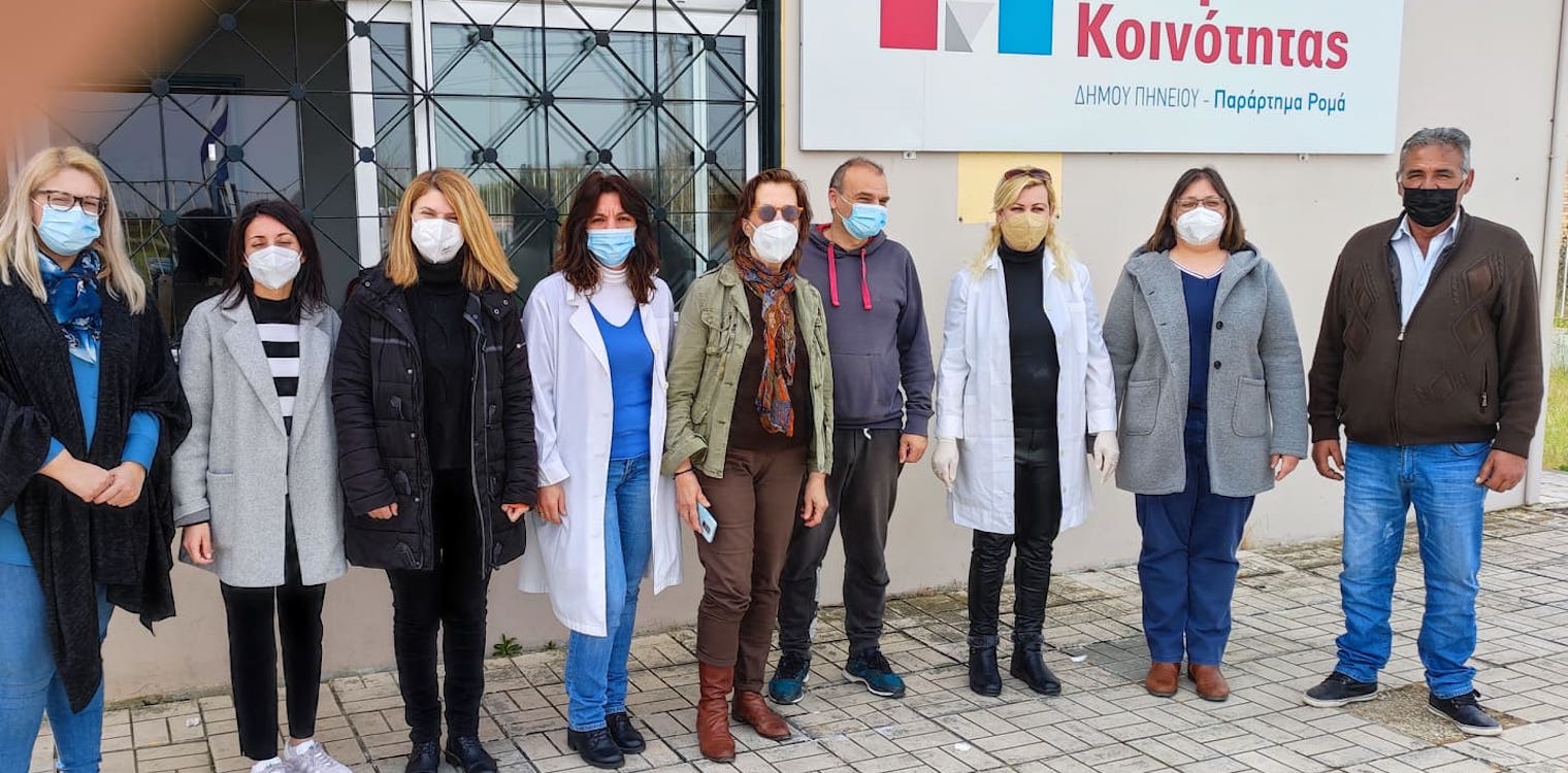 Παιδιατρική εξέταση και εμβολιασμό παιδιών ΡΟΜΑ στο δήμο Πηνειού