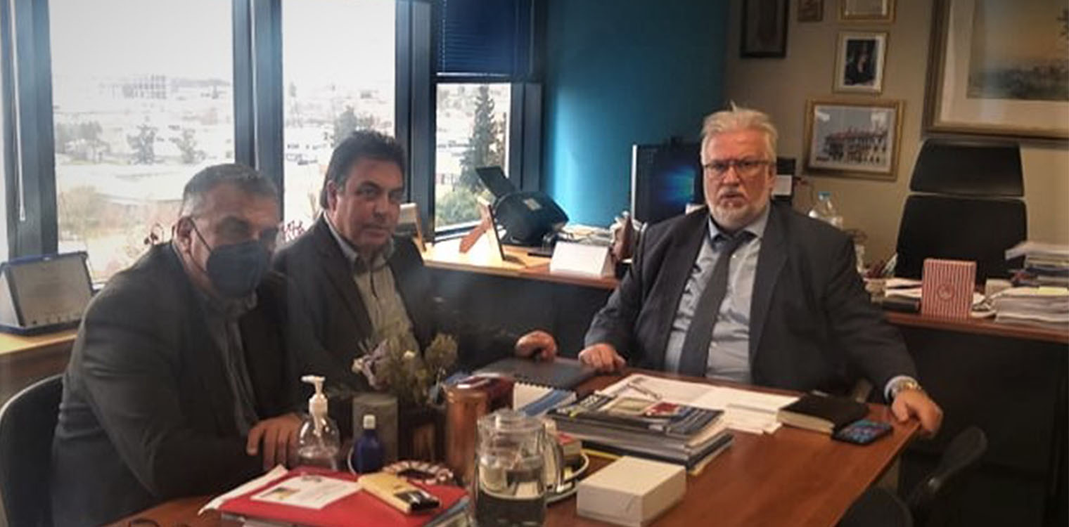 Συνάντηση Δημάρχου Πύργου με τον Γενικό Γραμματέα Ενωσιακών Πόρων και Υποδομών Δ. Παπαγιαννίδη