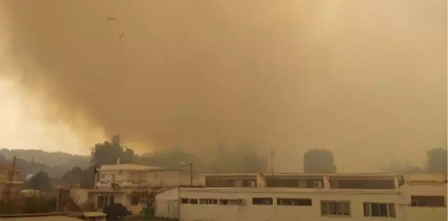 Φωτιά τώρα στη Ρόδο - Δόθηκε εντολή εκκένωσης κοινότητας