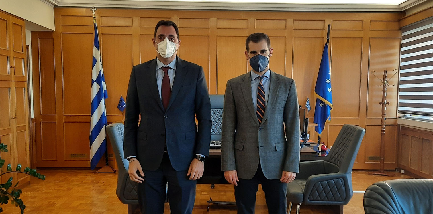 Συνάντηση Αντιπεριφερειάρχη Π.Ε Ηλείας Β. Γιαννόπουλου με Γεν. Γραμματέα Δ.Ο.Σ.Ε Ι. Σμυρλή