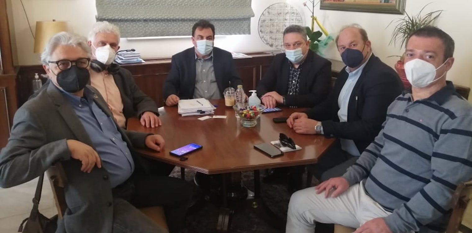 Με τον Δήμαρχο Πύργου στελέχη των Οικολόγων Πράσινων