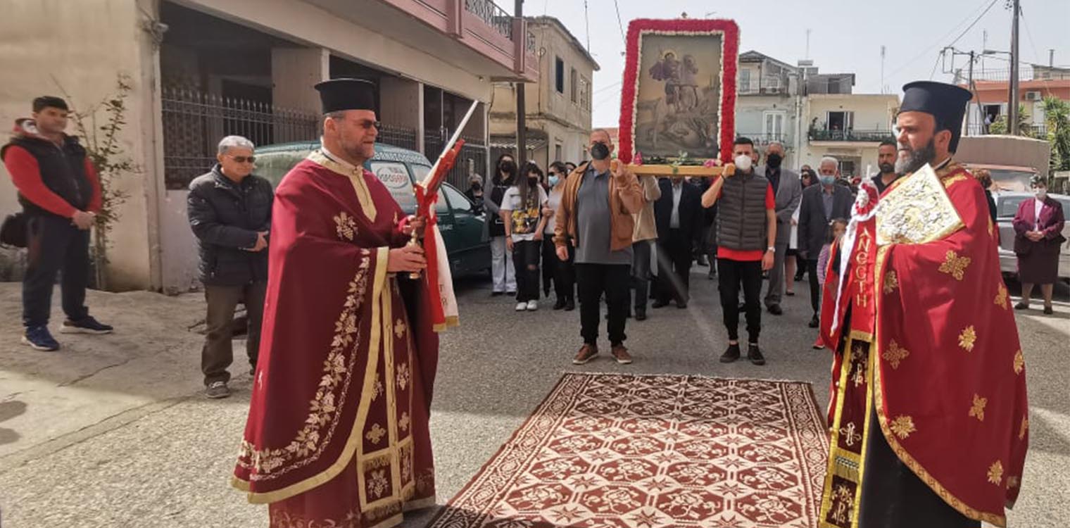 Λαμπρή και Ιεροπρεπής, η εορτή του Αγίου Γεωργίου, στο Β΄ Κοιμητήριο Πύργου