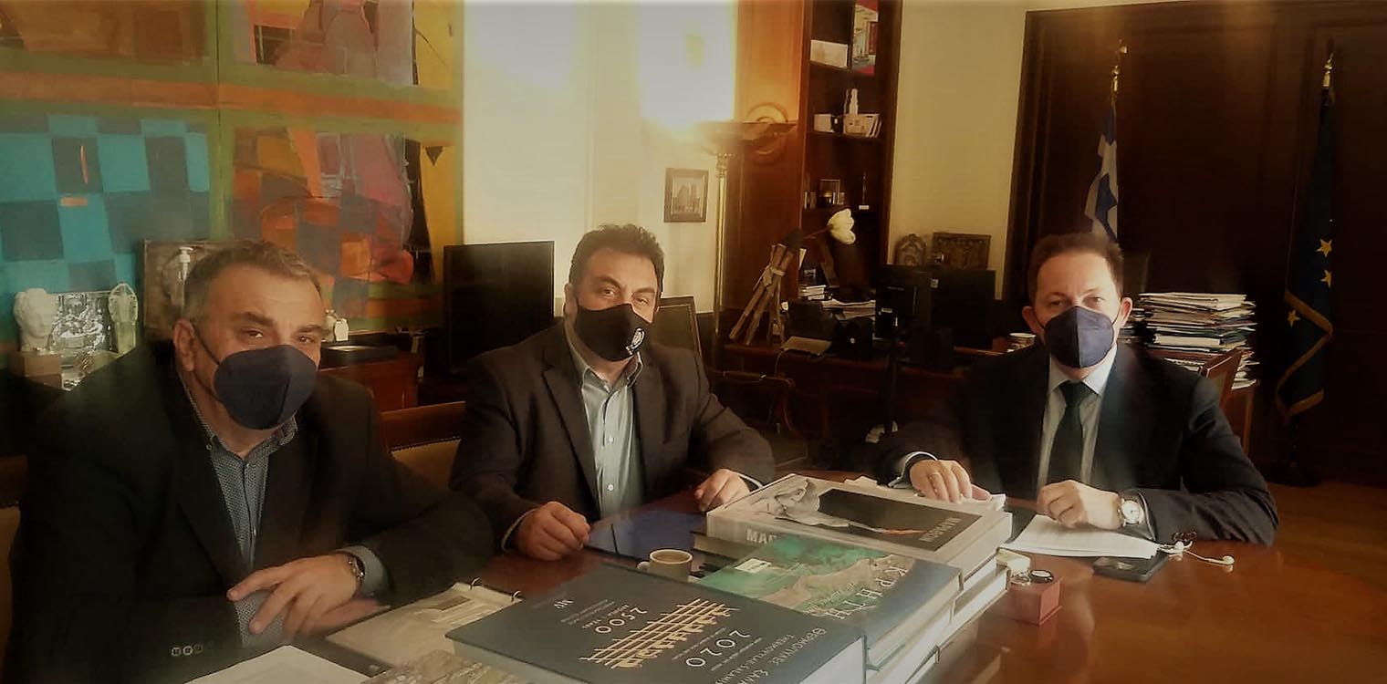 Δημιουργική συνάντηση Δημάρχου Πύργου με τον Αναπληρωτή Υπουργό Εσωτερικών, Σ. Πέτσα