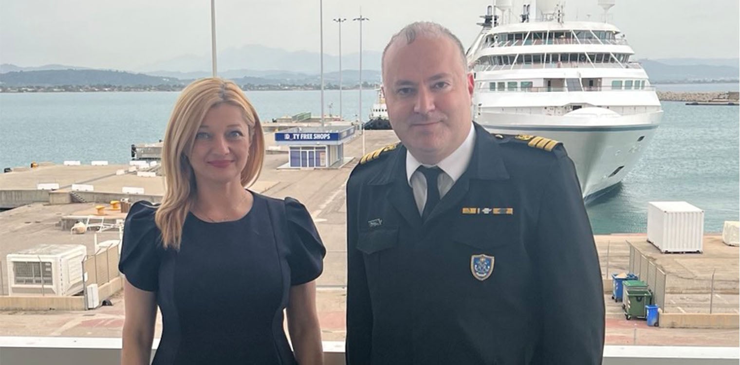 Συνάντηση Δ. Αυγερινοπούλου με τον νέο Λιμενάρχη Κατακόλου Πλωτάρχη Λ.Σ. Χαραλάμπους