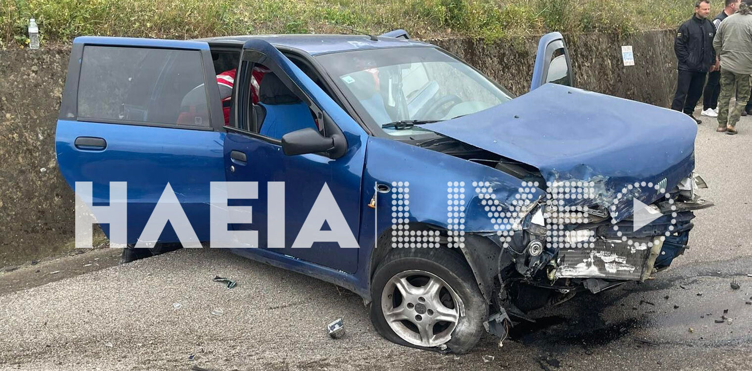 Ε.Ο. Πύργου - Τριπόλεως: Εκτροπή ΙΧ με δύο τραυματίες στη Βαρβάσαινα