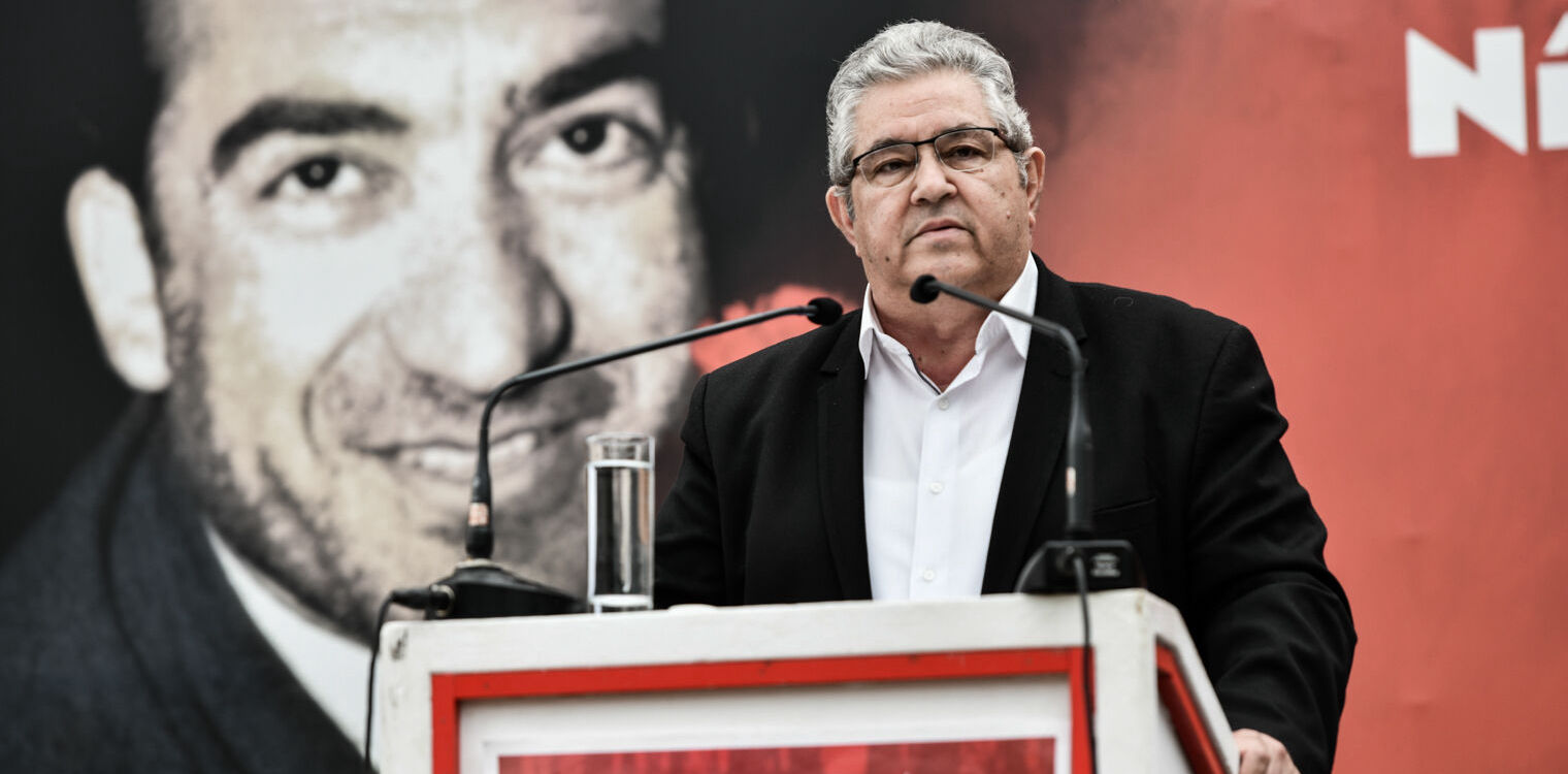 Κουτσούμπας από την Πάτρα: Ο καθένας να πάρει θέση με το ΚΚΕ στον αγώνα ενάντια σε κάθε εμπλοκή στον πόλεμο