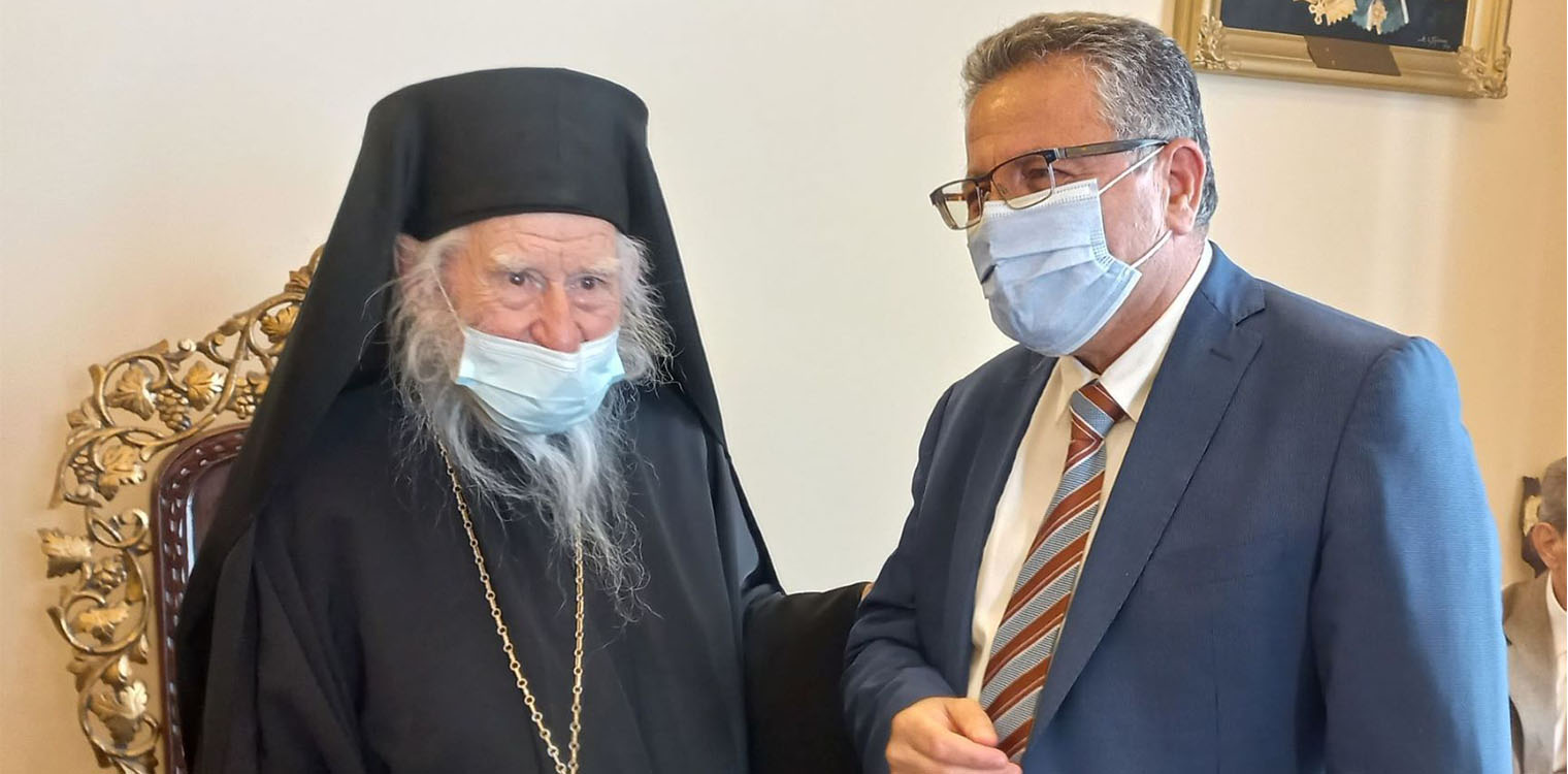Ευχές Δημάρχου Πηνειού στον Μητροπολίτη Ηλείας