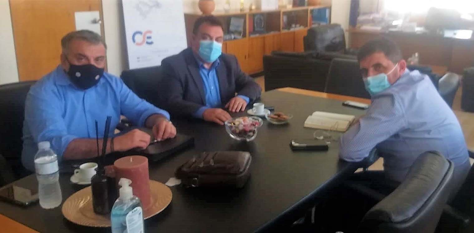 Συνάντηση Δημάρχου Πύργου με τον αναπληρωτή δ/ντα σύμβουλο του ΟΣΕ, Θ. Κοτταρά