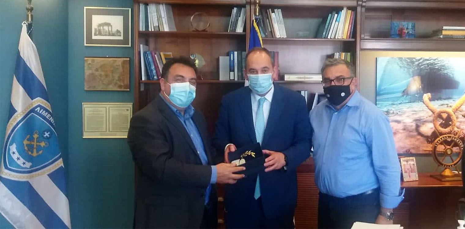 Με τον Υπουργό Ναυτιλίας &amp; Νησιωτικής Πολιτικής, Γ. Πλακιωτάκη ο Δήμαρχος Πύργου