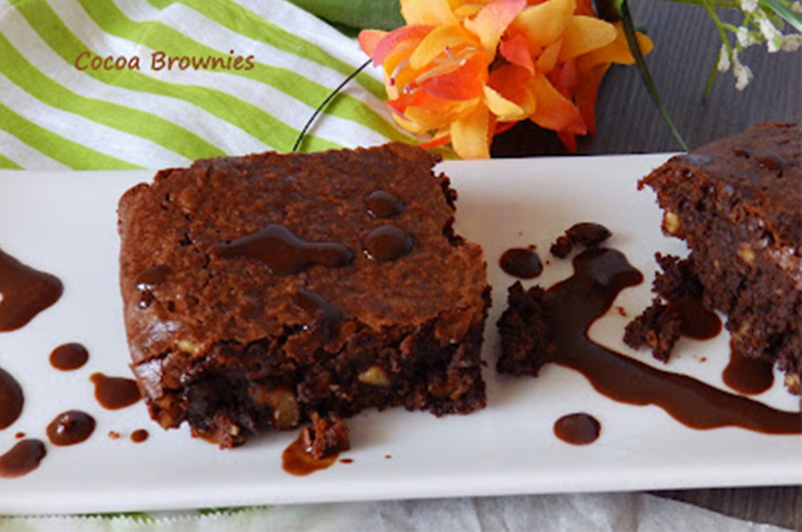 Brownies με κακάο...απίστευτα σοκολατένια!
