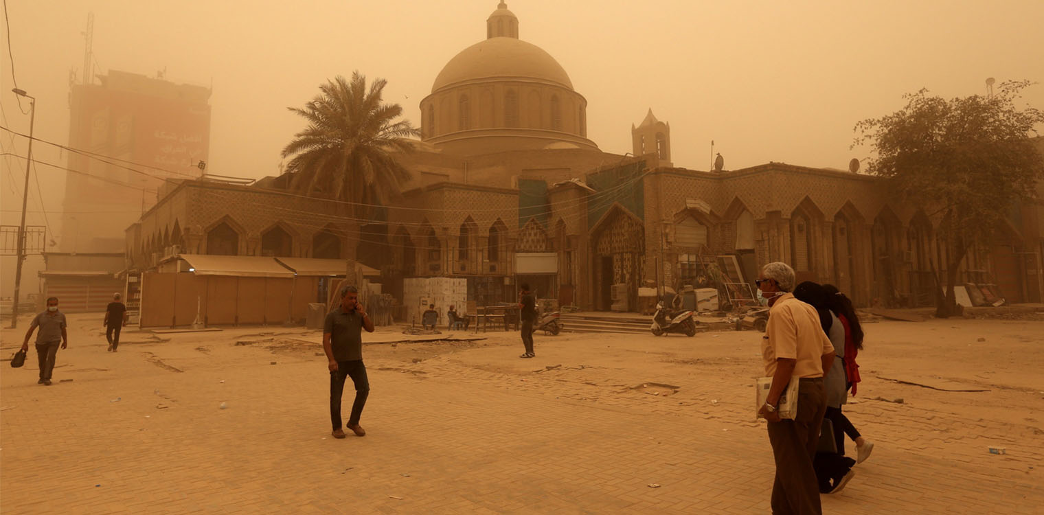 Ιρακ: Αμμοθύελλα «τέρας» έκανε... πορτοκαλί τη Βαγδάτη - Απίστευτες εικόνες και βίντεο