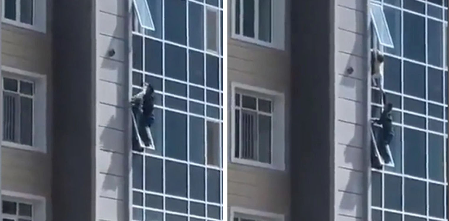 Καζακστάν: Ήρωας έσωσε τρίχρονο κοριτσάκι που κρεμόταν από παράθυρο του 8ου ορόφου πολυκατοικίας