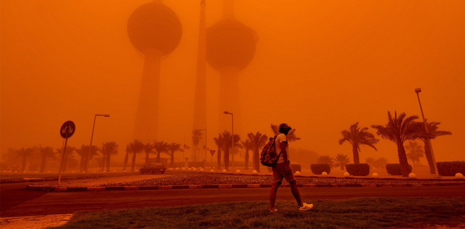 Απίστευτες εικόνες από αμμοθύελλα σε Ιράκ, Κουβέιτ και Σαουδική Αραβία - Τουλάχιστον 1.000 άτομα με αναπνευστικά
