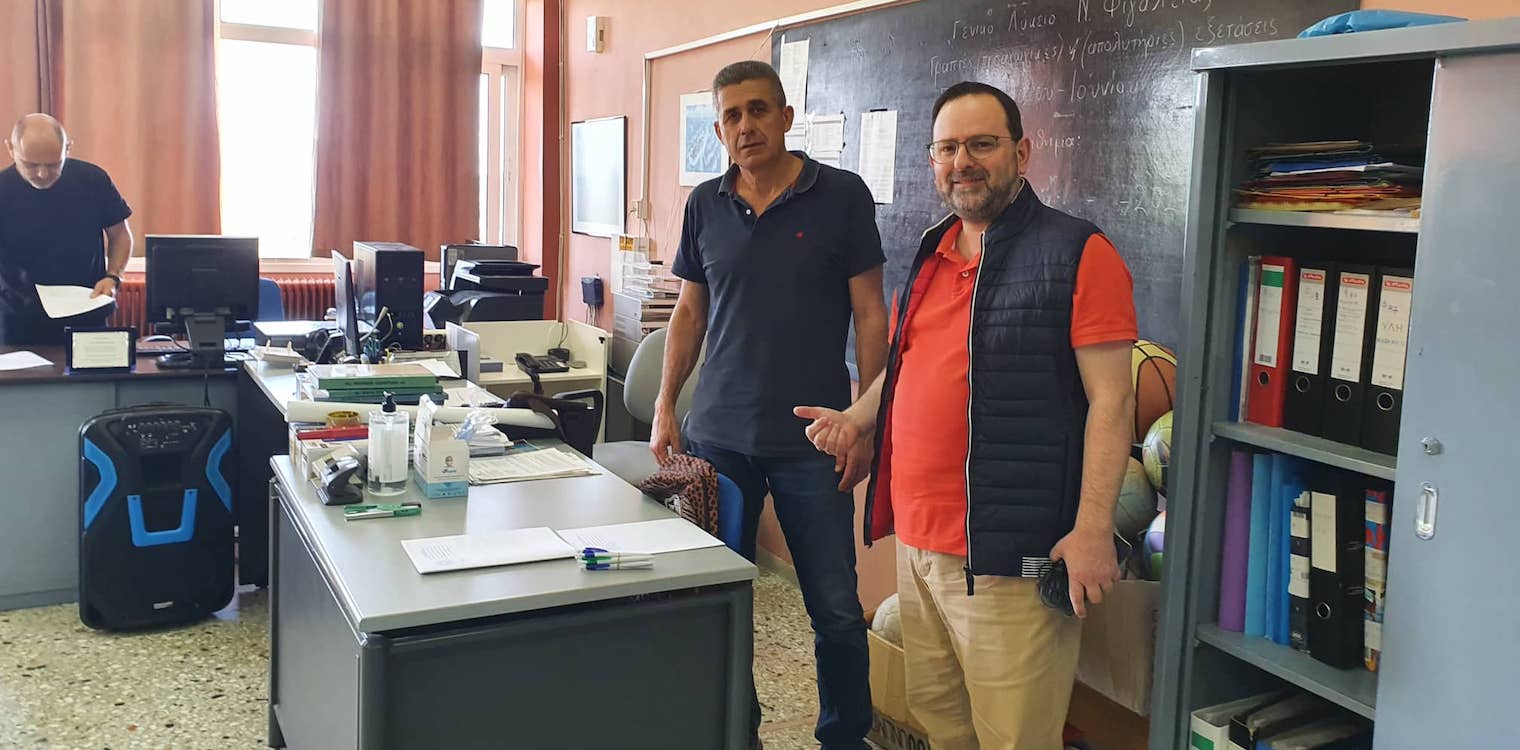 Σε Λύκεια του νομού ο Αντιπεφεριφερειάρχης Πολιτισμού και Τουρισμού Νίκος Κοροβέσης