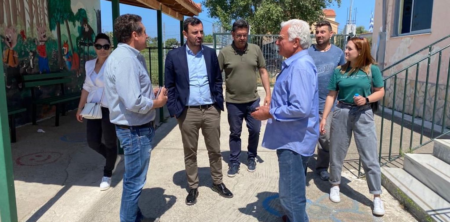 Επίσκεψη Νικολακόπουλου στην Π. Μανωλάδα - Δρομολόγηση παρεμβάσεων για το δημοτικό σχολείο