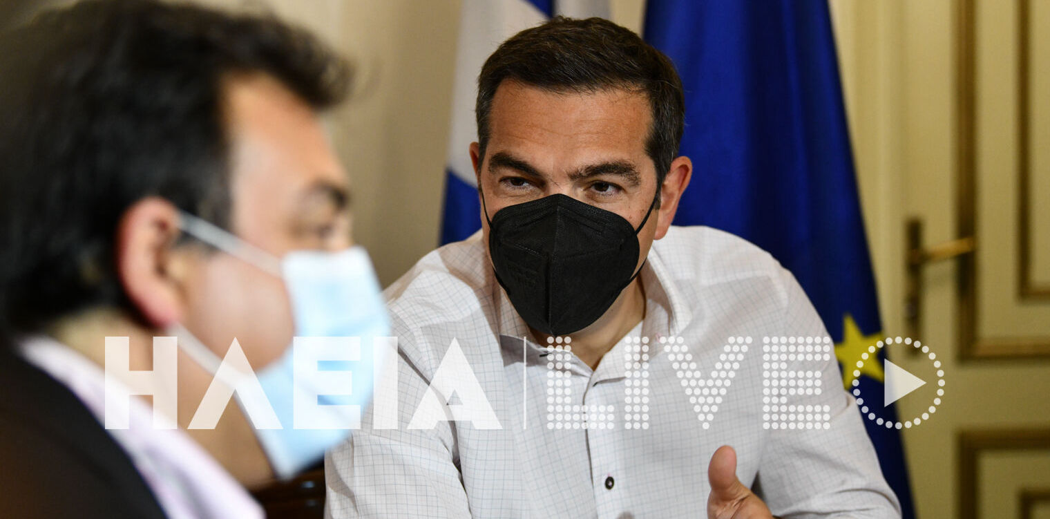 Στον Δήμαρχο Πύργου ο πρόεδρος του ΣΥΡΙΖΑ-ΠΣ, Α. Τσίπρας - Αντωνακόπουλος: «Η περιοχή μας έχει έναν πολύ ισχυρό σύμμαχο στη μάχη για τα μεγάλα θέματα»
