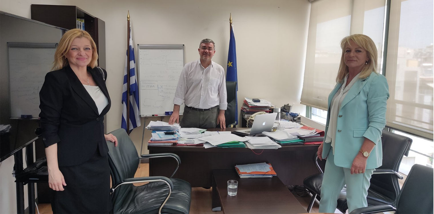 Θέματα διαχείρισης αποβλήτων και χρηματοδότησης νέων έργων στη συνάντηση της Αυγερινοπούλου με το Γ.Γ. Διαχείρισης Αποβλήτων