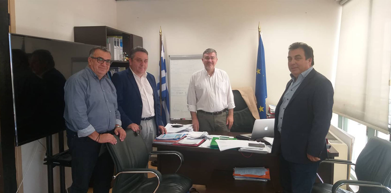 Συνάντηση του Δημάρχου Π. Αντωνακόπουλου με τον Γ.Γ. Διαχείρισης Αποβλήτων Μ. Γραφάκο