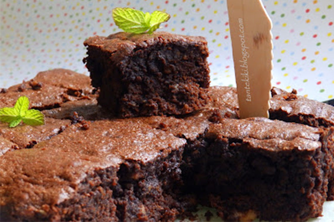 Brownies με καρύδια, χωρίς γλουτένη