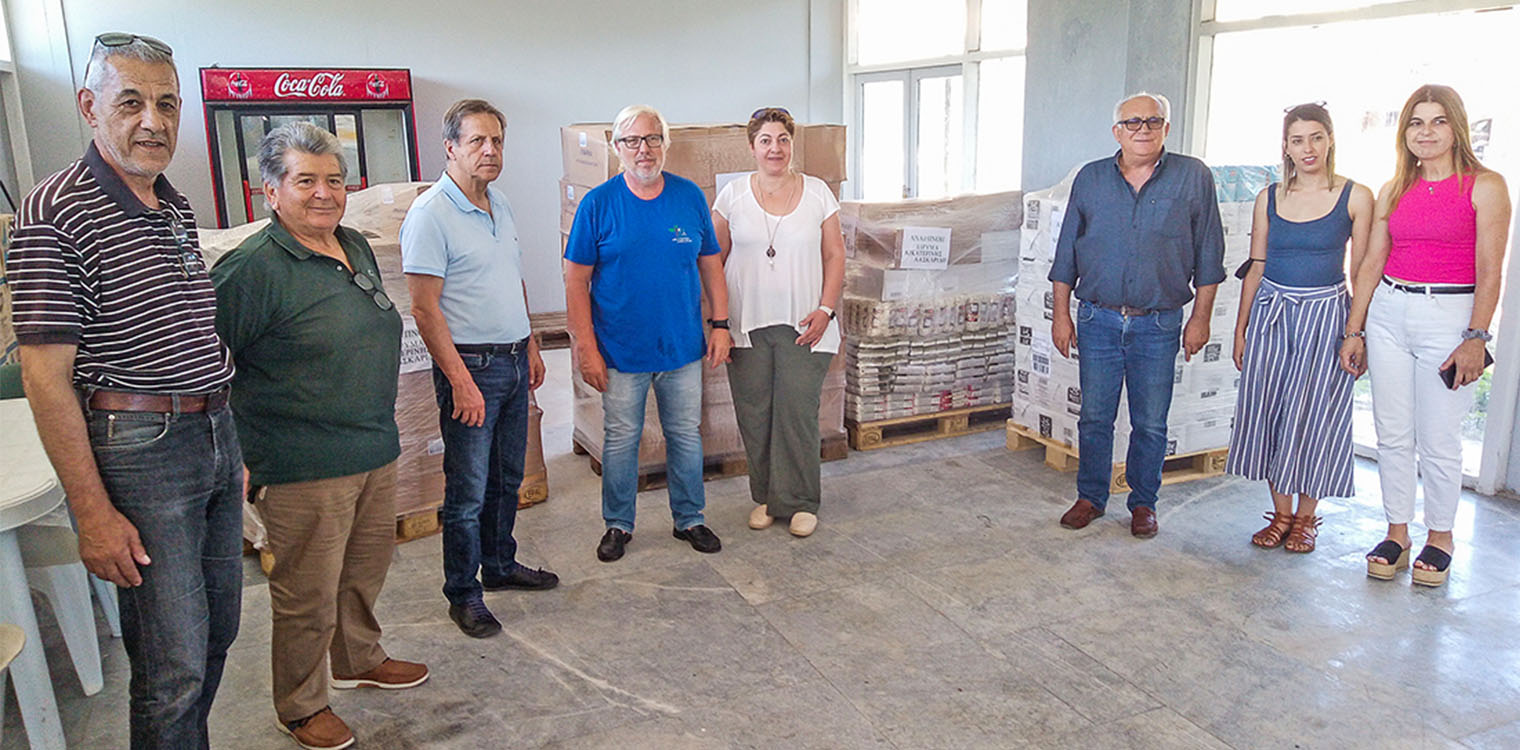 Προσφορά τροφίμων από το Ίδρυμα Αικατερίνης Λασκαρίδη στον πυρόπληκτο Δήμο Αρχ. Ολυμπίας