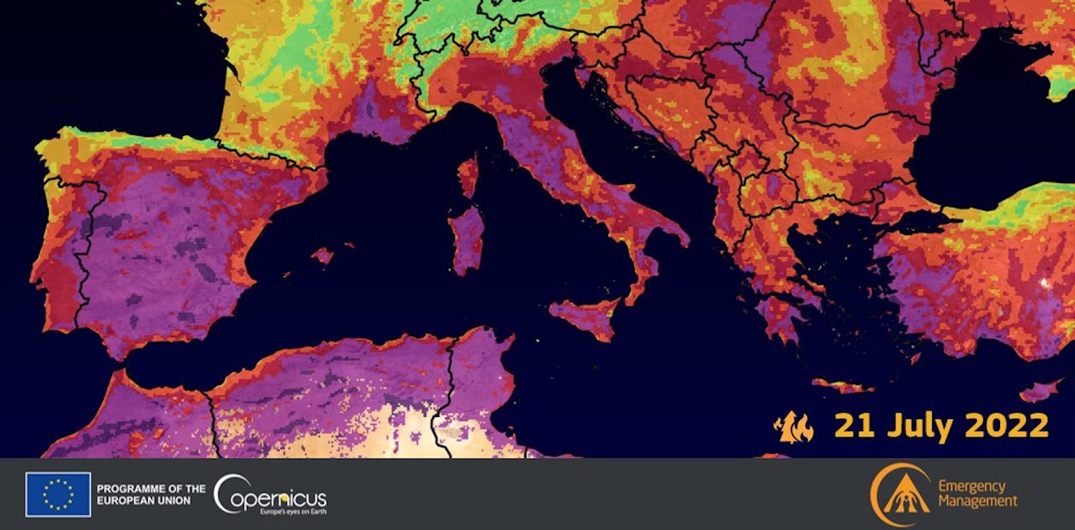 Copernicus: Νέα ειδοποίηση για υψηλό κίνδυνο πυρκαγιάς σε Ηλεία - Αχαΐα