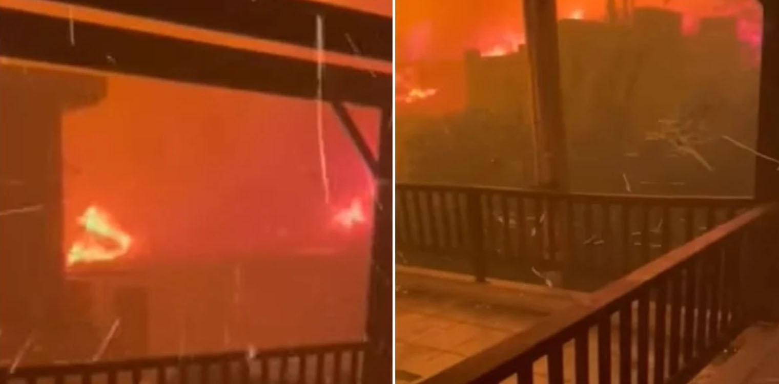 Βίντεο ντοκουμέντο που σοκάρει: Εγκλωβισμένοι σε σπίτι την ώρα του πύρινου θρίλερ στην Πεντέλη