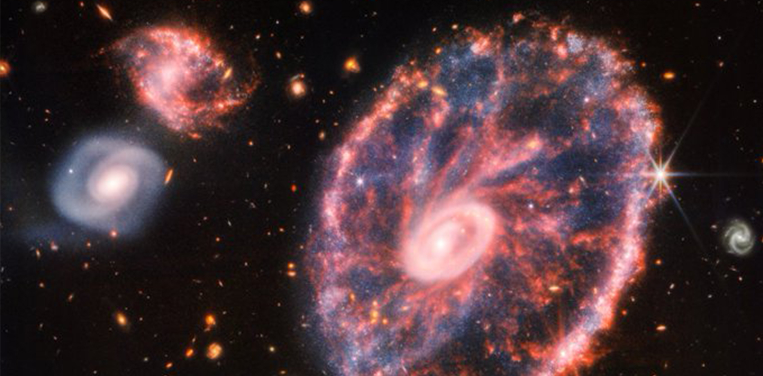 NASA: Το διαστημικό τηλεσκόπιο James Webb απαθανάτισε τον μακρινό γαλαξία Cartwheel
