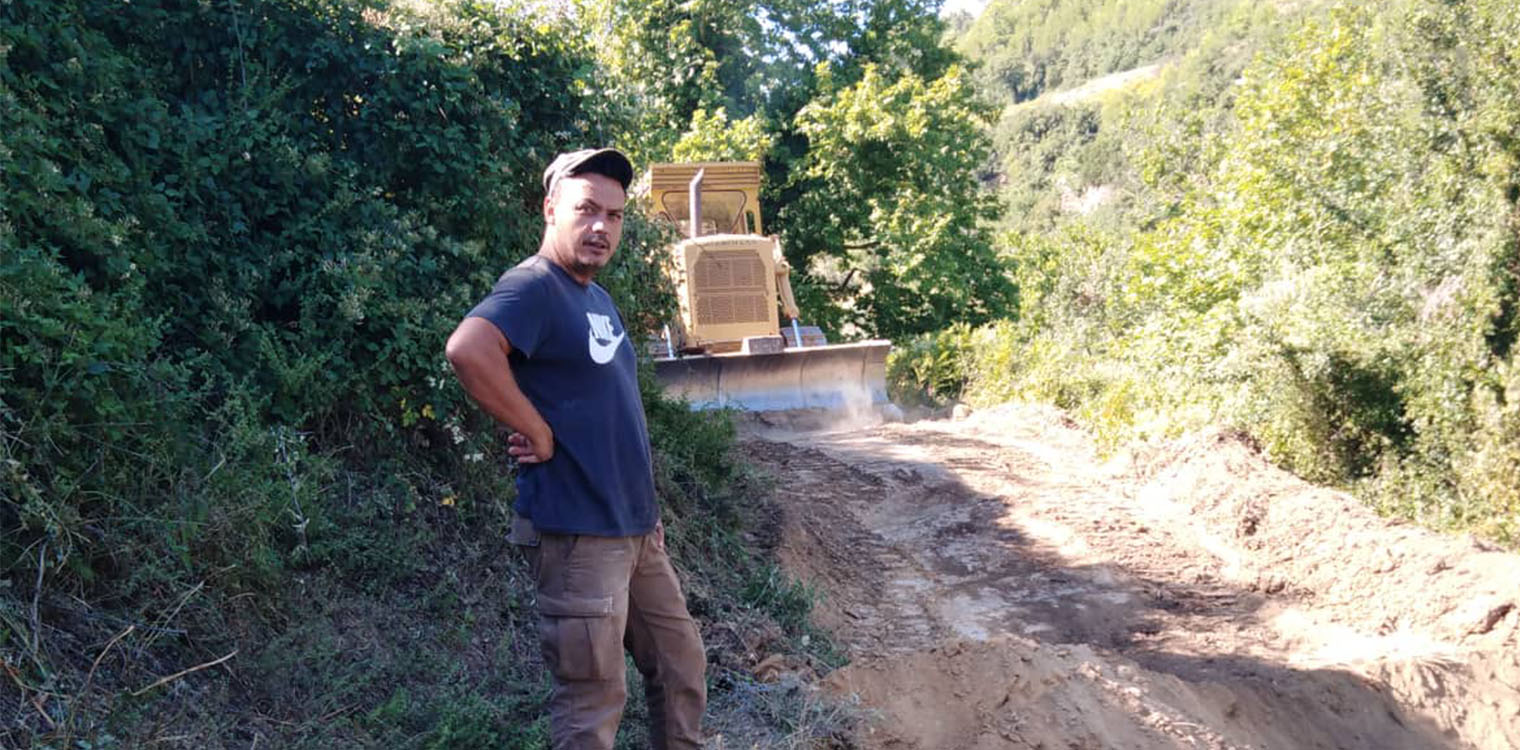 Ο πρόεδρος Τ.Κ. Κλινδιά Θέμης Μπενάκης ευχαριστεί για σημαντικά έργα αγροτοδασικής οδοποιίας