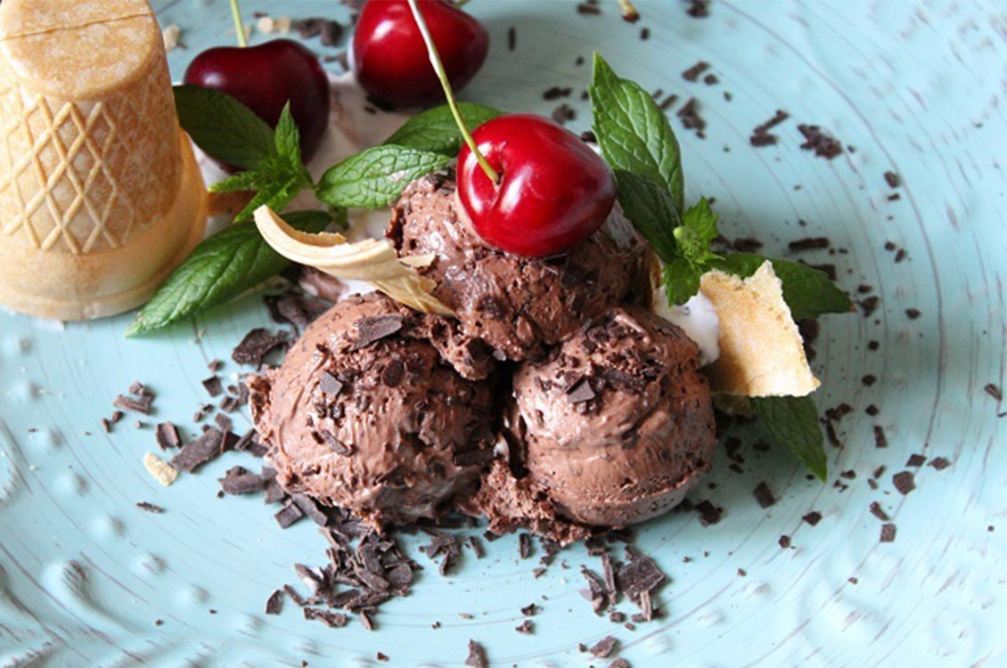 Παγωτό σοκολάτα υγείας, χωρίς παγωτομηχανή