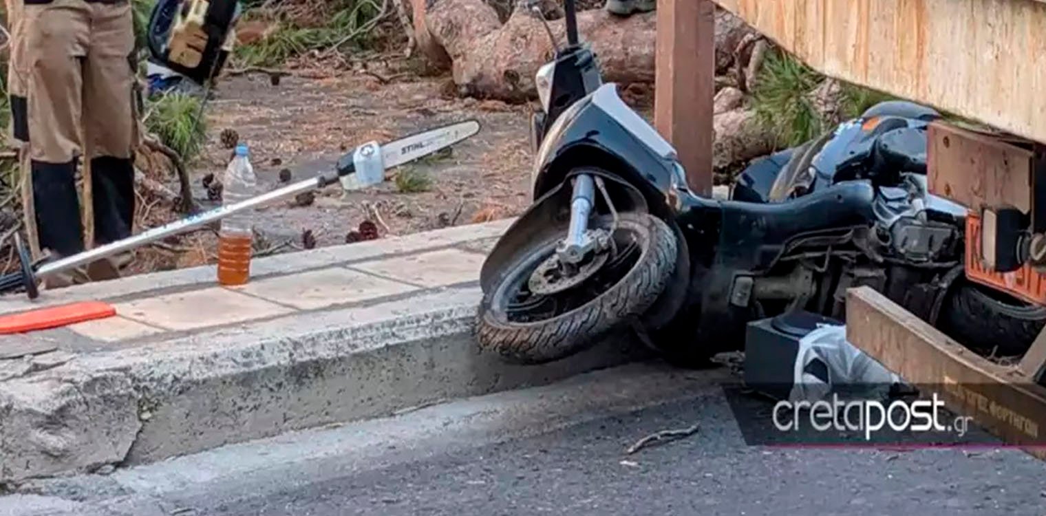 Κρήτη: Η συγκινητική ανάρτηση της συζύγου του μοτοσικλετιστή που καταπλακώθηκε από δέντρο - Το χρονικό της τραγωδίας